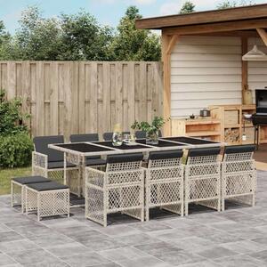 VidaXL Polyrattan Kerti Étkezőgarnitúra - 13 részes
