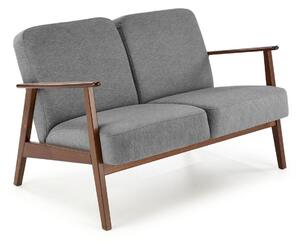 Kanapé Houston 2144, Kárpit, 77x120x77cm, Szürke, Sötét dió, Bükkfa
