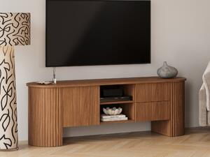 TV-állvány Vermoru 103, Laminált forgácslap, 60x180x5cm, Sötét dió