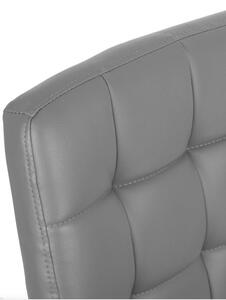 Bőr irodai szék G401 - szürke