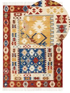 Színes kilim gyapjúszőnyeg 200 x 300 cm VOSKEHAT