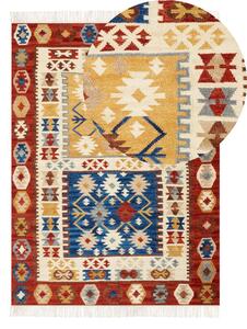 Színes kilim gyapjúszőnyeg 140 x 200 cm VOSKEHAT