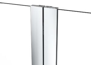 Oltens Fulla zuhanyparaván 98 cm kétrészes króm fényes/átlátszó üveg 23204100