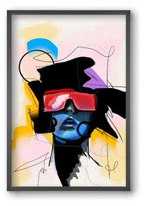 Behind the Visor - falikép keretben | artbridge