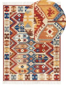 Színes kilim gyapjúszőnyeg 160 x 230 cm VANASHEN
