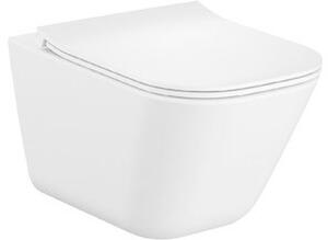 Roca Gap Square miska WC wisząca rimless z deską wolnoopadającą utraslim biała A34H472000