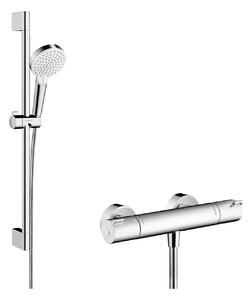 Hansgrohe Crometta zuhany készlet fal termosztáttal króm-fehér 27812400