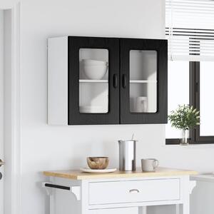 VidaXL Mosogatógép panel Kalmar Fekete tölgy 80 x 31 x 60 cm Faanyag