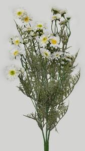 Fehér mű réti virágok 58cm