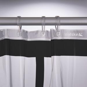 Sealskin Brix zuhanyfüggöny 200x180 cm transzparens-fekete 210961319