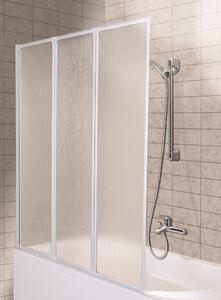 KFA Armatura Standard zuhanyparaván 120 cm háromrészes fehér matt/műanyag 170-04010P