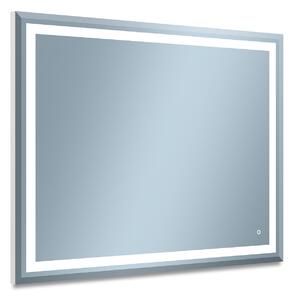 Venti Willa tükör 100x80 cm négyszögletes világítással ezüst 5907459662177