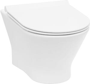 Roca Nexo zestaw miska WC wisząca Rimless z deską wolnopadająca slim biała A34H64L000