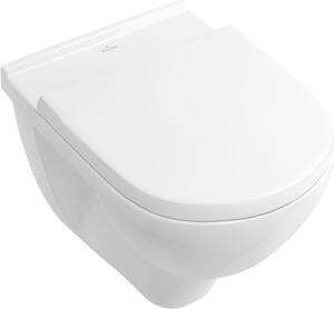 Villeroy & Boch O.Novo combi-Pack zestaw miska WC wisząca CeramicPlus z deską wolnoopadającą Weiss Alpin 5660HRR1