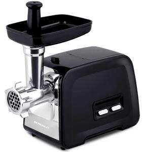 Berdsen BD-601A húsdaráló, 450/1200 W, ezüst/fekete, rozsdamentes acél kés és tárcsa, visszaforgató funkció, csúszásmentes talp