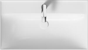 Cersanit Larga mosdótál 81x46 cm négyszögletes beépíthető fehér K120-010
