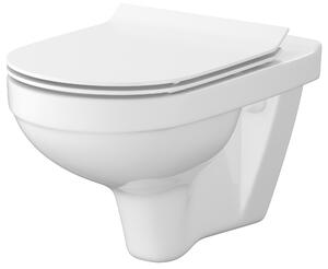 Zestaw Cersanit Zip miska WC wisząca SimpleOn z deską wolnoopadającą Slim biały S701-567