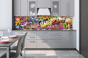 Konyhai fotótapéta - falfirkálás 260 x 60 cm