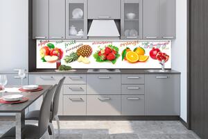 Konyhai fotótapéta - gyümölcs keverék 260 x 60 cm