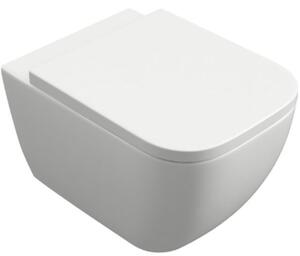 Excellent Ness miska WC bez kołnierza wisząca z deską wolnoopadającą biała CENL.3509.500.WH