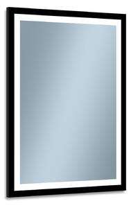 Venti Luxled tükör 60x80 cm négyszögletes világítással fekete 5907459662450