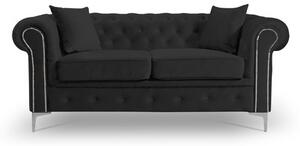 Roma Chesterfield II kinyitható kanapé Fekete