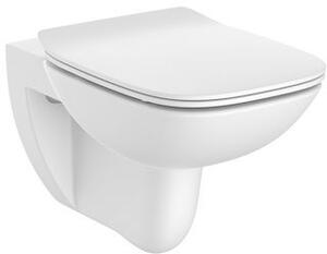 Roca Debba Square miska WC wisząca Rimless z deską wolnoopadającą slim biała A34H993000
