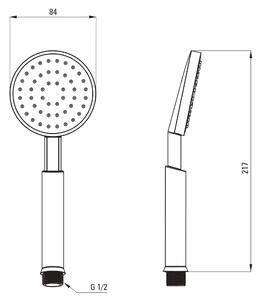 Deante Temisto zuhany készlet beépített NAC_M9QT