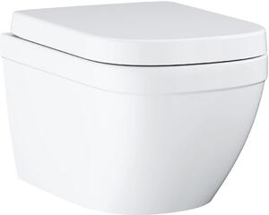 Grohe Euro Ceramic miska WC wisząca bez kołnierza z deską wolnoopadającą biały 39554000