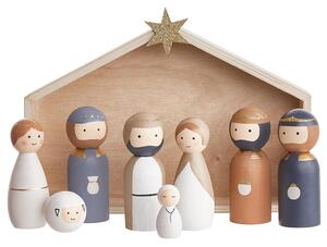 X-MAS betlehemi figurák, 9 darabos készlet