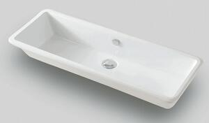 Art Ceram Gea mosdótál 90x33 cm négyszögletes alulról beépíthető fehér GEL00201;00