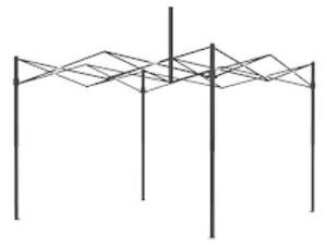 Flippy Összecsukható Rendezvénysátor, Fémvázas Udvarba és Kertbe, 2x2 m, Fehér