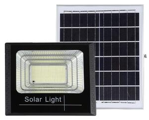 500W SMD LED reflektor Flippy napelemes töltéssel, napelemmel, távirányítóval, rögzítőkonzollal, ABS anyagból, 18AH, 400 LED, színhőmérséklet 6500k, 32x26x9 cm, fekete
