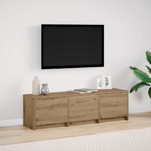 VidaXL TV szekrény leddel Artisan tölgy 140 x 34 x 40 cm Faanyag