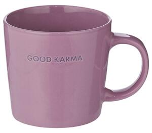 GOOD VIBES bögre, lila 'Good karma'