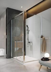 Cersanit Arteco zuhanykabin 100x80 cm négyszögletes króm fényes/átlátszó üveg S157-011