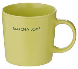 GOOD VIBES bögre, zöld 'Matcha love'