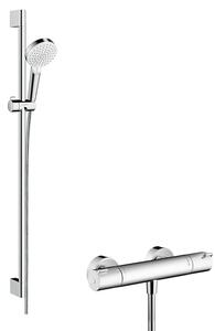 Hansgrohe Crometta zuhany készlet fal termosztáttal króm-fehér 27813400