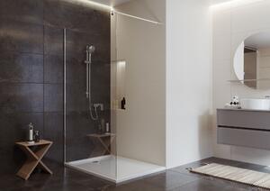 Cersanit Mille zuhanykabin fal walk-in 100 cm króm fényes/átlátszó üveg S161-001
