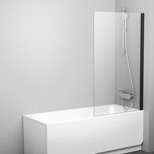 Ravak Pivot zuhanyparaván 80 cm egyrészes fekete matt/átlátszó üveg 79840300Z1