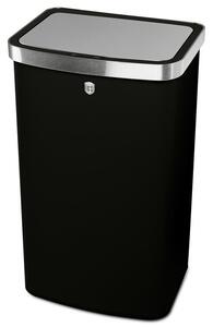 Berlinger Haus Szenzor érzékelős szemetes 60 literes fém matt fekete Matte Black Collection BH/9795