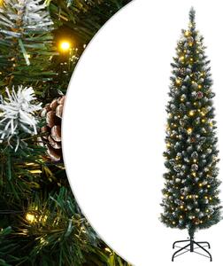 Vékony műkarácsonyfa 300 LED-del 180 cm