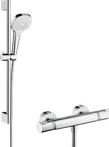 Hansgrohe Ecostat zuhany készlet fal termosztáttal króm-fehér 27081400