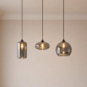 Függőlámpa Lindby, Marla, dimmable, Szürke, Nappali, Fém, Modern