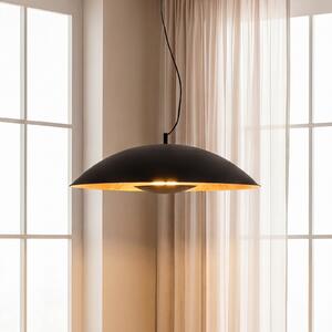 Függőlámpa Lindby, Emilienne, dimmable, Fekete, Nappali, Fém, Modern
