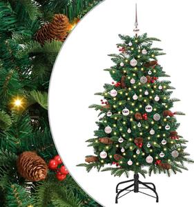 Mű karácsonyfa 150 LED-del Zöld 150 cm PVC és Fém és Műanyag