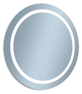Venti Ring tükör 60x60 cm kerek világítással ezüst 5907722357922