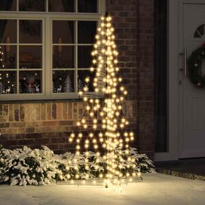 Karácsonyfa 240 LED Meleg fehér 180 cm Rattan