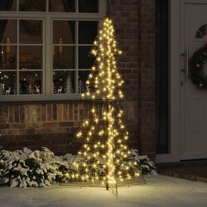 Karácsonyfa 240 LED Meleg fehér 180 cm PET
