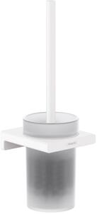 Hansgrohe AddStoris wc kefe felrögzíthető WARIANT-fehér-üvegU-OLTENS | SZCZEGOLY-fehér-üvegU-GROHE | fehér-üveg 41752700